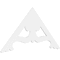 Ekena Millwork Pitch Cornelia Architectural Grade PVC Gable Pediment, 72"W x 36"H x 1"P (12/12) GPP072X036X100CRN - alternate 1